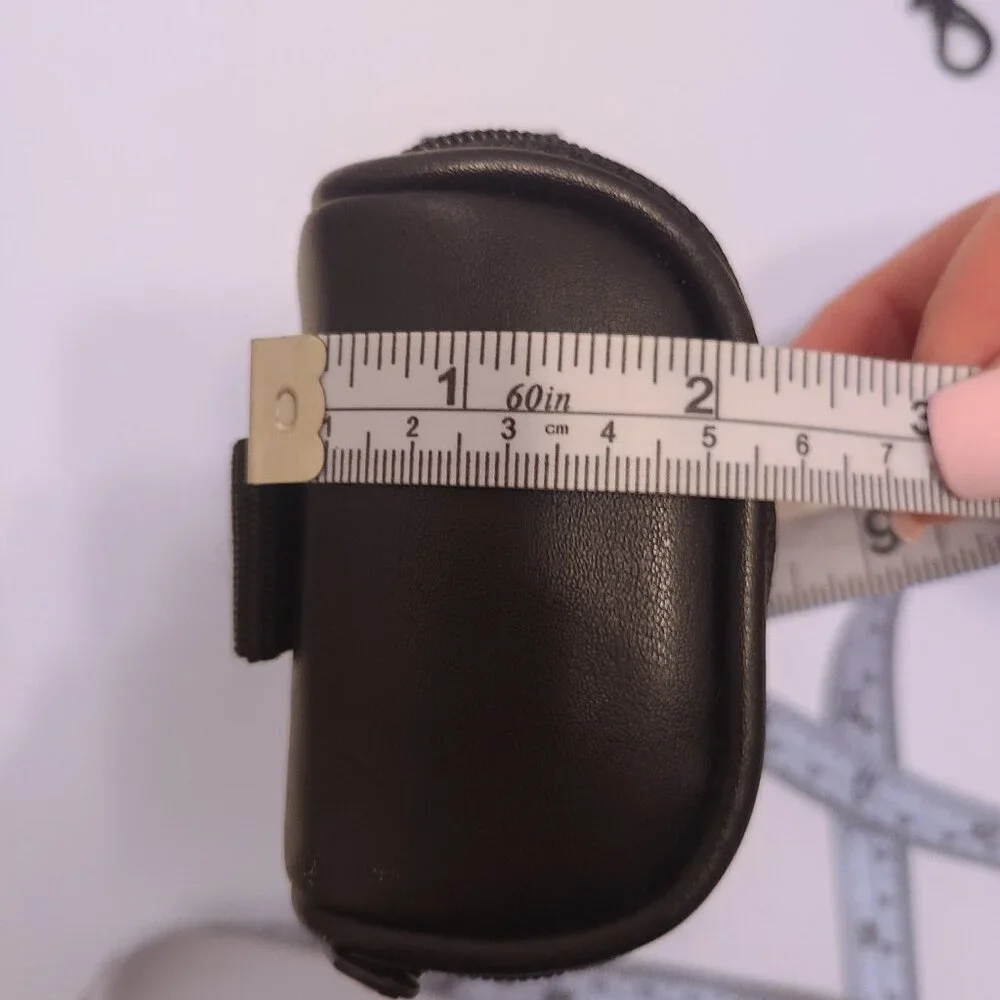 Icon Black Faux Leather Vintage Digital Camera Pouch - Picture 13 of 15